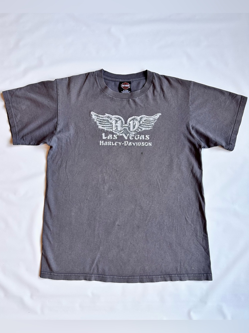 Harley-Davidson Gray Las Vegas Wing Logo Tee